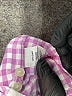 Crewcuts 100% Cotton Checkered-gingham Pink Long Sleeve Button-Down Shirt Size 4 - photo 4