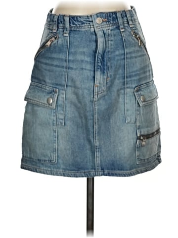 We the Free Denim Skirt (view 1)