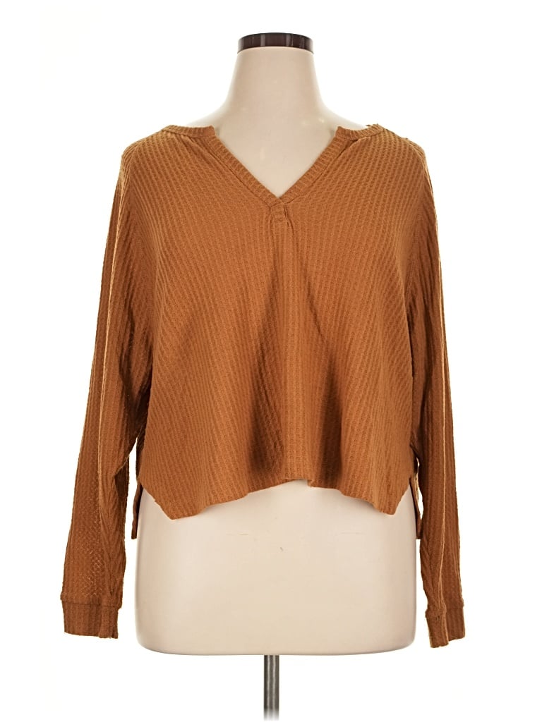 Pre-owned Abound Cardigan Sweater In Brown