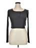 DAZY Gray Long Sleeve Top Size XL - photo 1