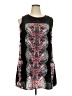 Xhilaration 100% Polyester Graphic Black Cocktail Dress Size XXL - photo 1