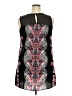 Xhilaration 100% Polyester Graphic Black Cocktail Dress Size XXL - photo 2