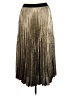 Gerard Darel 100% Polyester Metallic Tan Casual Skirt Size Med (3) - photo 2