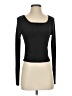 Romwe Black Long Sleeve Top Size 4 - photo 1