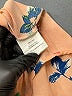 Lily White 100% Polyester Orange Short Sleeve Blouse Size L - photo 8