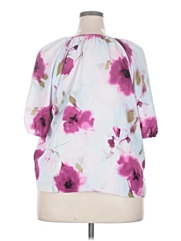 Simply Vera Vera Wang Short Sleeve Blouse (view 2)