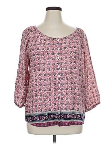 Lucky Brand 3/4 Sleeve Blouse (view 1)