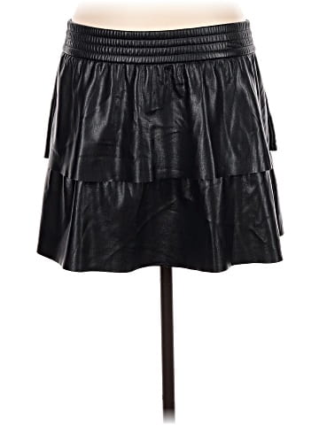 Alice + Olivia Faux Leather Skirt (view 1)