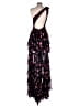 Mac Duggal 100% Polyester Floral Hearts Black Cocktail Dress Size 6 - photo 2