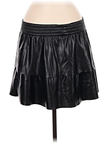 Alice + Olivia Faux Leather Skirt (view 2)