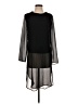 Dex 100% Polyester Black 3/4 Sleeve Top Size S - photo 1