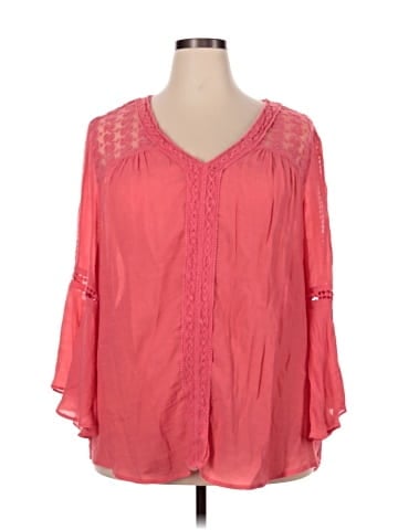 Studio JPR 3/4 Sleeve Blouse (view 1)