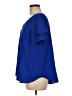 MTS 100% Polyester Blue Short Sleeve Blouse Size M - photo 5