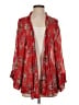 Free People 100% Rayon Red Kimono Size S - photo 1