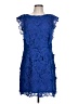 Topshop 100% Polyester Blue Cocktail Dress Size 12 - photo 1