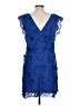 Topshop 100% Polyester Blue Cocktail Dress Size 12 - photo 2