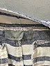 Athleta 100% Linen Stripes Blue Gray Shorts Size 8 - photo 3
