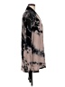 ENTI Tie-dye Gray Black Long Sleeve Blouse Size M - photo 4