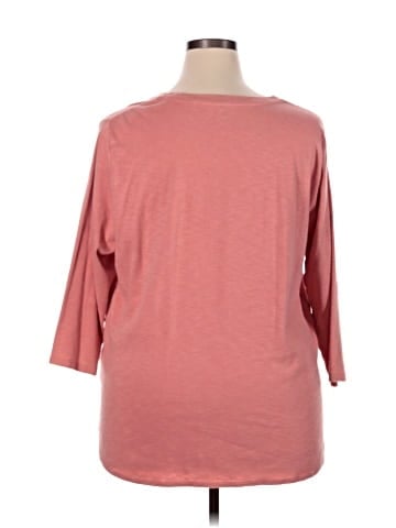 KIRKLAND Signature 3/4 Sleeve T-Shirt (view 2)