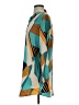 Shein 100% Polyester Print Teal Casual Dress Size 4 - photo 5