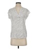 Banana Republic 100% Polyester Silver Short Sleeve Blouse Size XS - photo 1