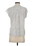 Banana Republic 100% Polyester Silver Short Sleeve Blouse Size XS - photo 2