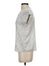 Banana Republic 100% Polyester Silver Short Sleeve Blouse Size XS - photo 5
