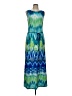 Sandra Darren Tie-dye Blue Casual Dress Size 10 - photo 1