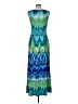 Sandra Darren Tie-dye Blue Casual Dress Size 10 - photo 2