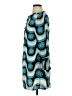 Lesley Evers Print Blue Casual Dress Size S - photo 5