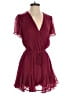 Blue Rain 100% Polyester Solid Burgundy Romper Size S - photo 1