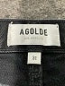 AGOLDE 100% Cotton Hearts Black Denim Shorts Size 31 waist - photo 3