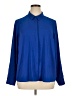 Torrid Blue Long Sleeve Blouse Size 1X Plus (1) - photo 1