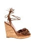 Aquazzura Brown Wedges Size EU 37 1/2 - photo 1