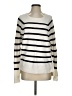 J.Crew 100% Cotton Stripes Ivory White Pullover Sweater Size S - photo 1