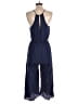 Everly 100% Rayon Solid Blue Jumpsuit Size S - photo 2