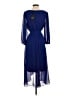 DKNY 100% Polyester Solid Blue Cocktail Dress Size 0 - photo 2