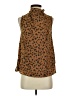 Fate Animal Print Brown Sleeveless Blouse Size S - photo 1