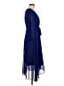 DKNY 100% Polyester Solid Blue Cocktail Dress Size 0 - photo 4
