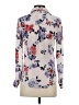 Candie's 100% Polyester Floral Ivory Long Sleeve Blouse Size XS - photo 2
