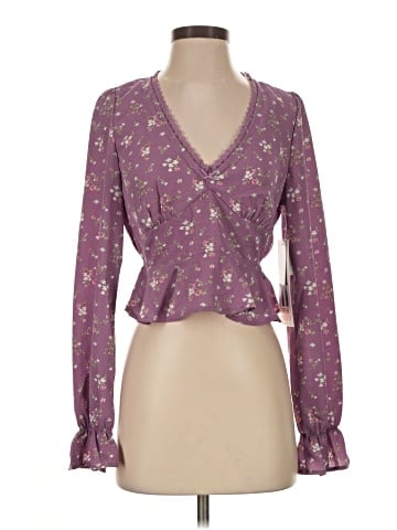 Celebrity Pink Long Sleeve Blouse (view 1)