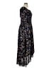 Ann Taylor 100% Polyester Floral Blue Casual Dress Size 14 - photo 4