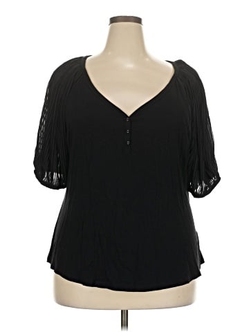 Maurices Short Sleeve Blouse (view 1)