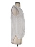 Icon Apparel Silver Sleeveless Button-Down Shirt Size S - photo 4