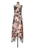 French Connection 100% Polyester Floral Brown Cocktail Dress Size 8 - photo 1