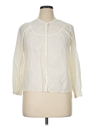 Madewell Balloon-Sleeve Peasant Top in Clipdot (view 1)