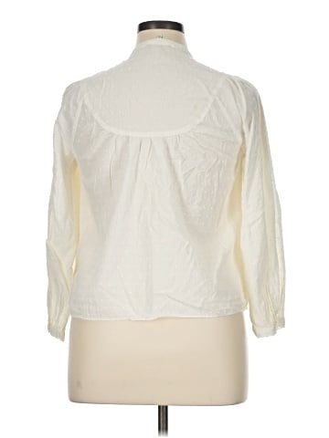 Madewell Balloon-Sleeve Peasant Top in Clipdot (view 2)