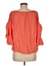 Elan 100% Polyester Orange 3/4 Sleeve Blouse Size M - photo 2