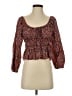 Zara Red 3/4 Sleeve Blouse Size S - photo 1