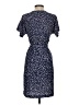 BCBGMAXAZRIA Polka Dots Checkered-gingham Color Block Graphic White Blue Casual Dress Size XS - photo 2